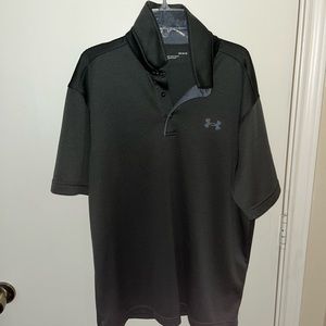 Under Armour heat gear green polo.
